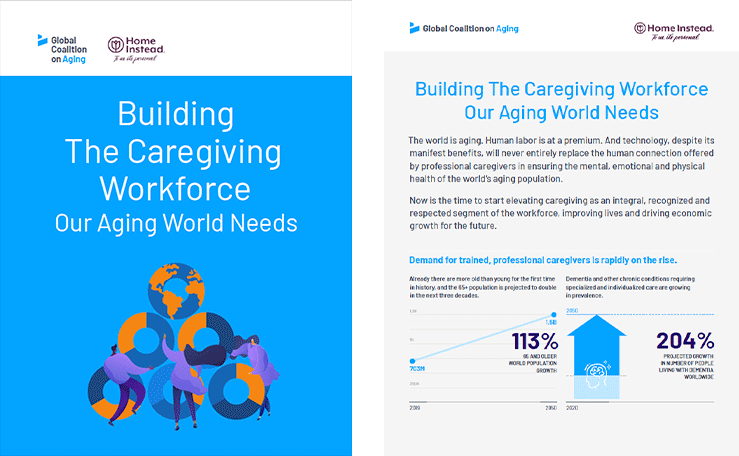 Building the caregiving workforce report and infographic thumbnail